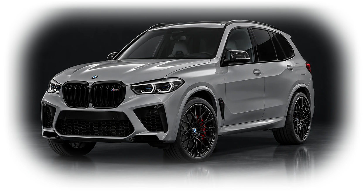 Серый BMW X5 M Competition